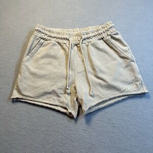 YoungLA Lounge Gym Sweat Shorts Beige Active Athleisure Womens Size M Medium